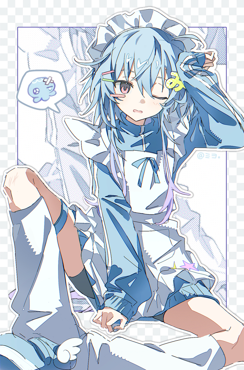 This is a pixiv picture whose title is QAQ.