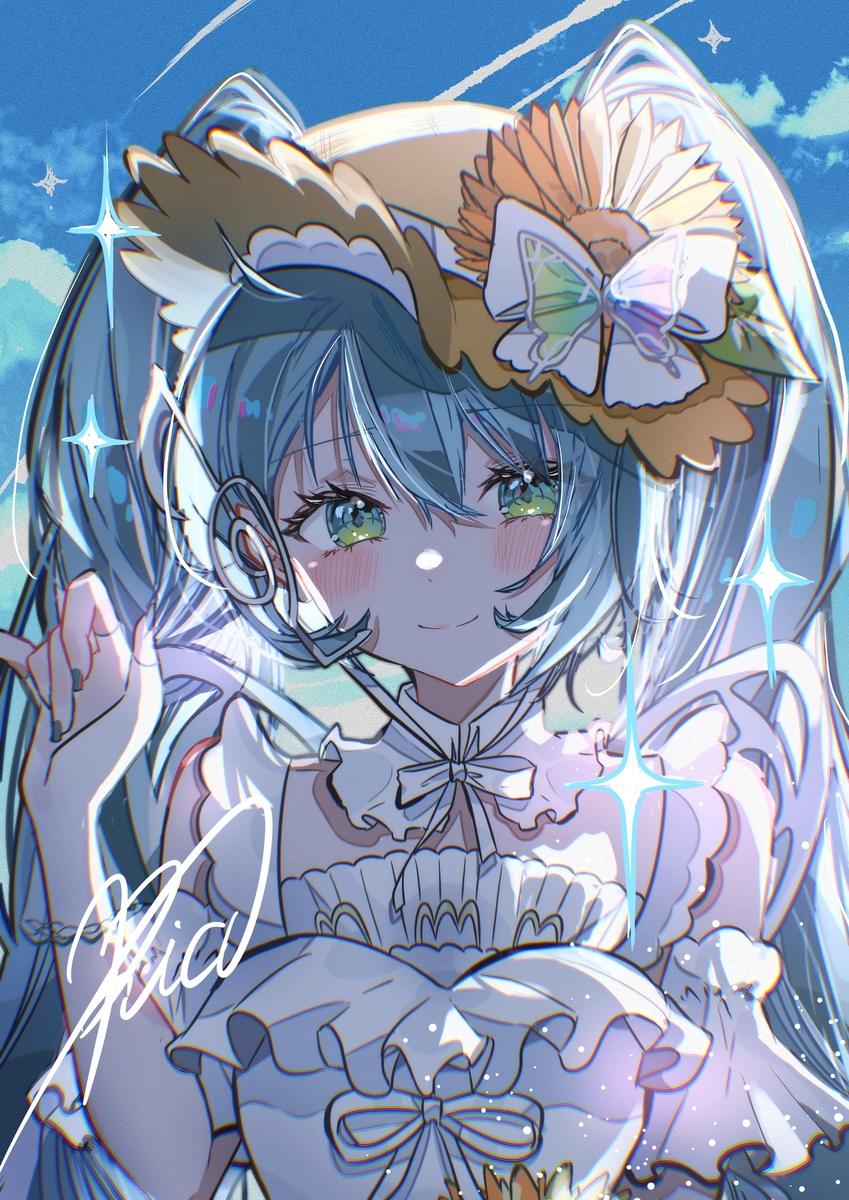 This is a pixiv picture whose title is 初音ミク.