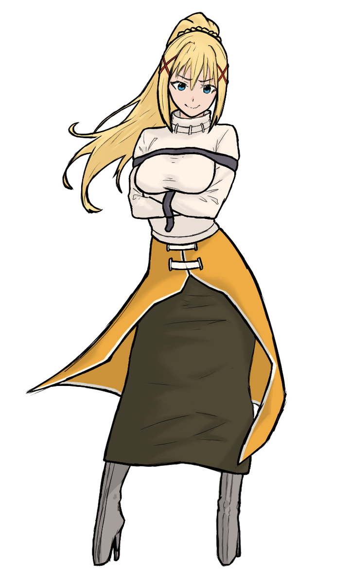 This is a pixiv picture whose title is Darkness in straitjacket.