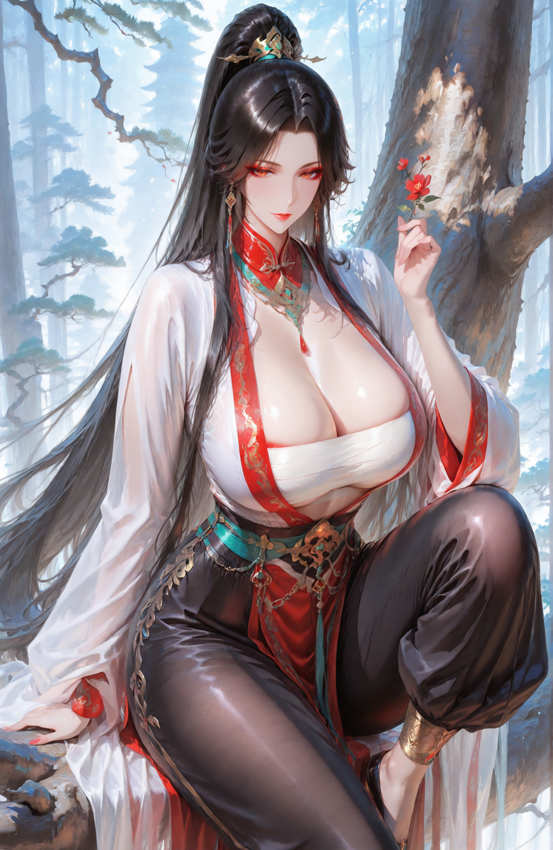 This is a pixiv picture whose title is 侠女.