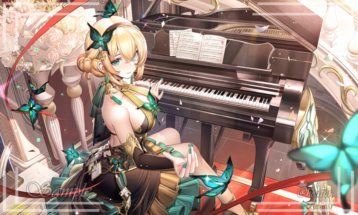 This is a pixiv picture whose title is sample.