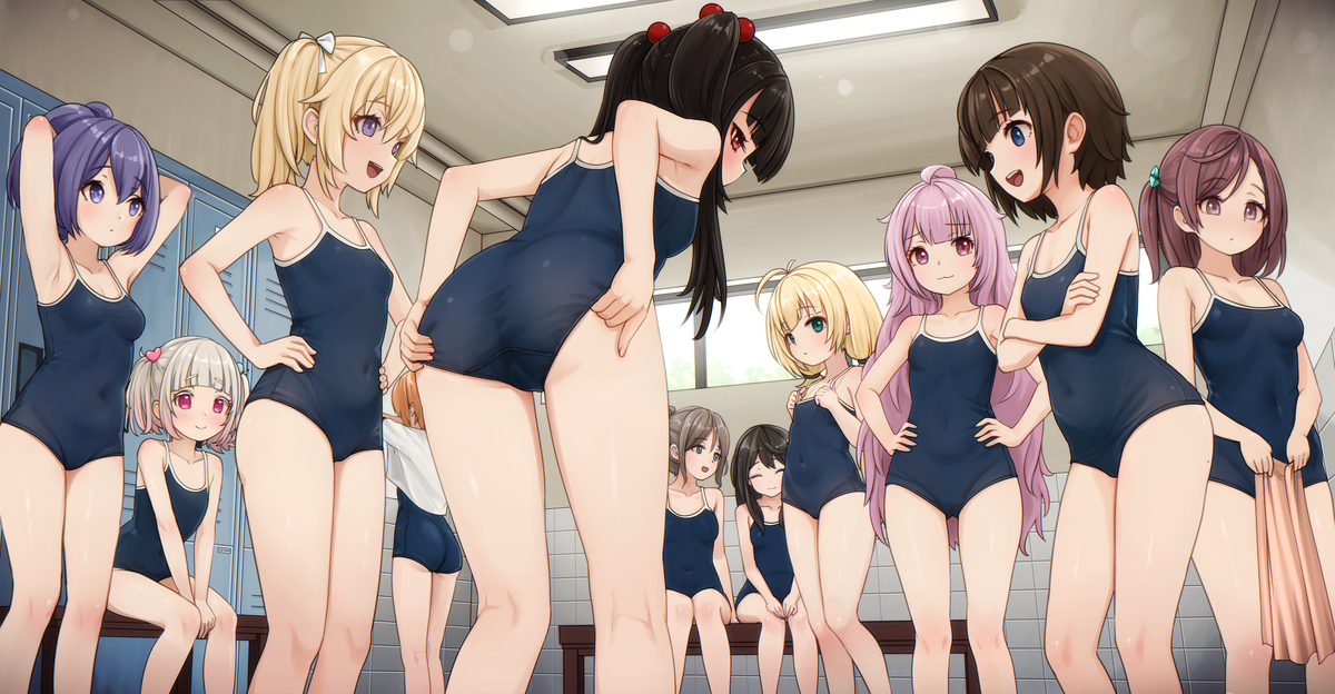 This is a pixiv picture whose title is Locker room.