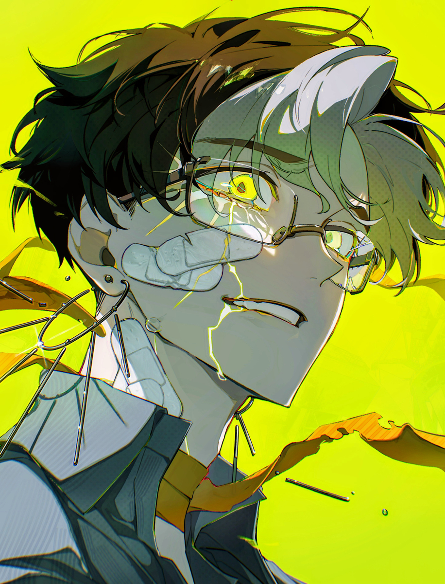 This is a pixiv picture whose title is bye.