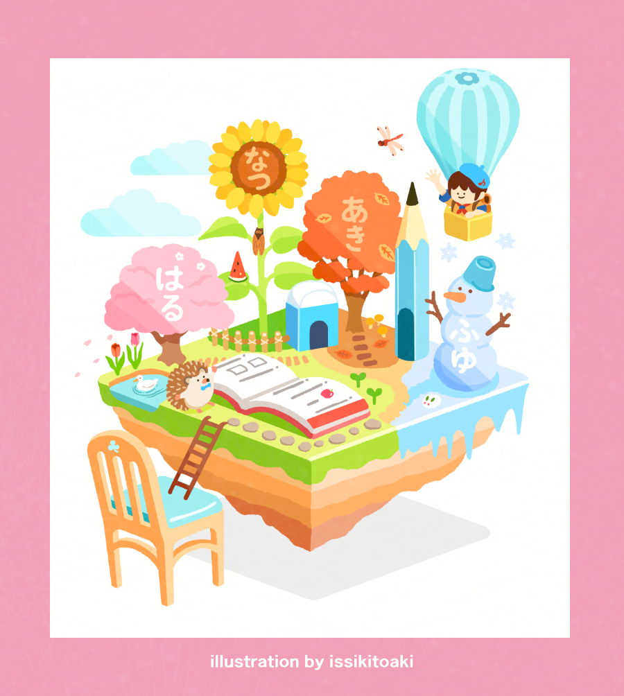 This is a pixiv picture whose title is 『ひらめきぼうけんドリル』.