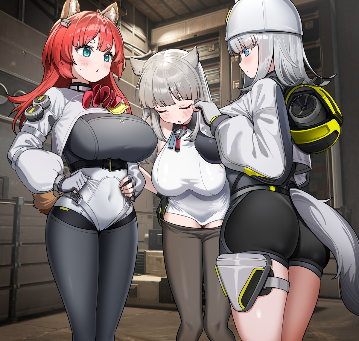 This is a pixiv picture whose title is 更衣检查.