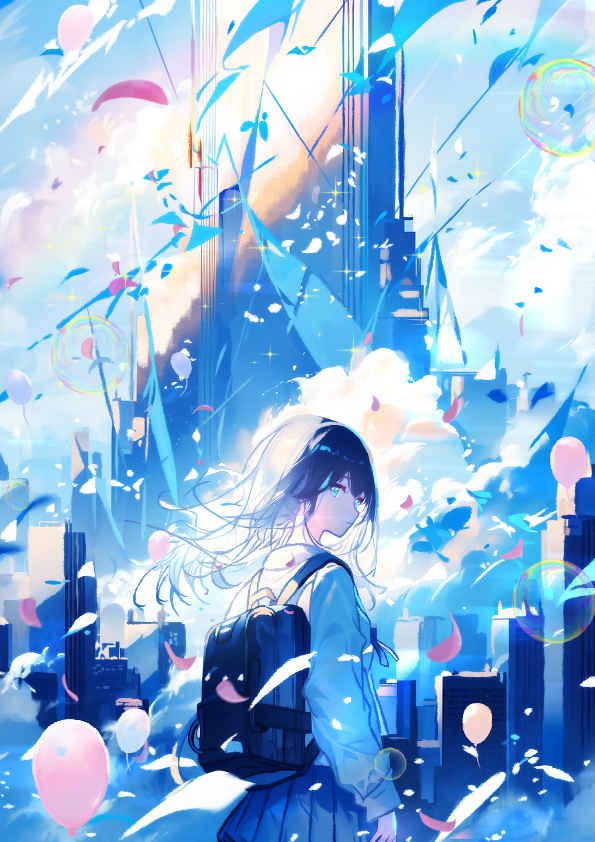 This is a pixiv picture whose title is 『After the Rain』.