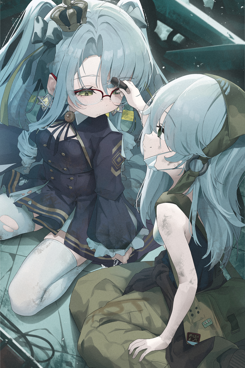 This is a pixiv picture whose title is Nikke Princess & Stall III.