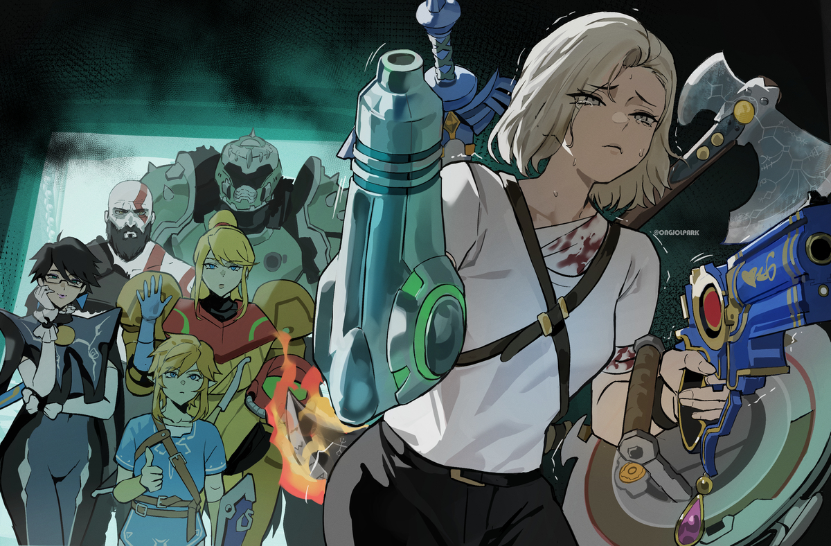 This is a pixiv picture whose title is take this..