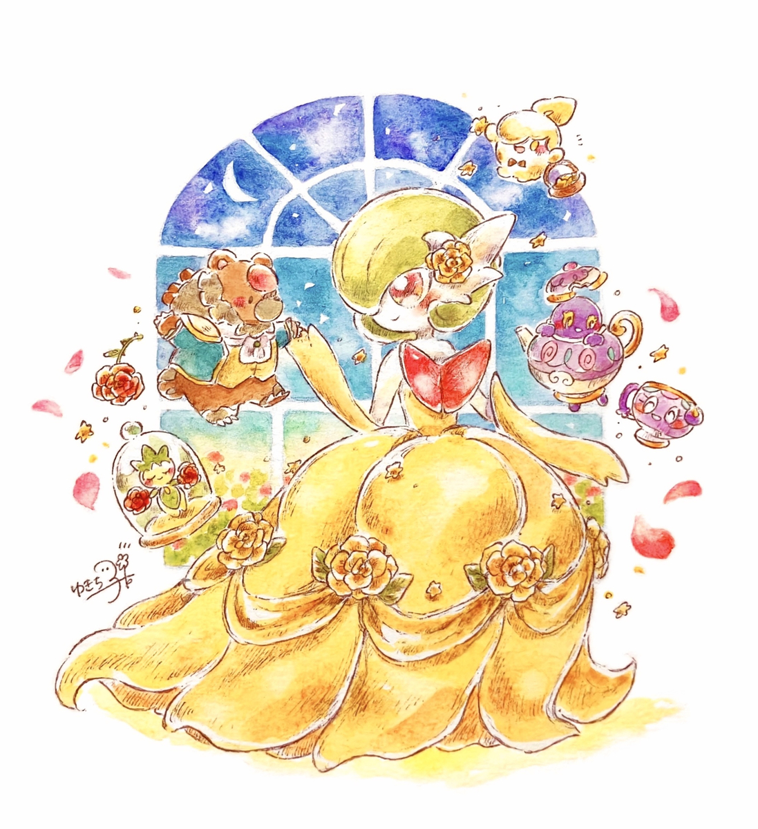 This is a pixiv picture whose title is 幸せな物語.