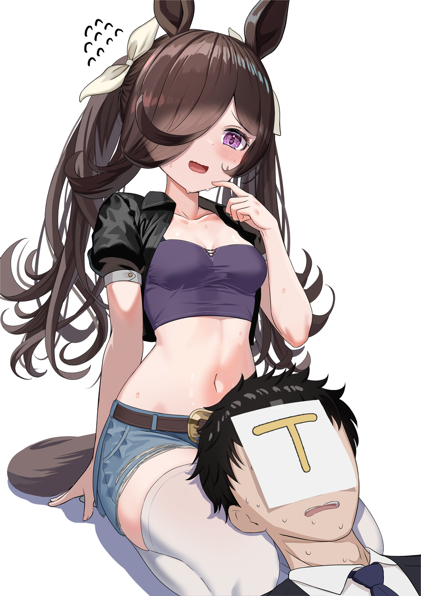 This is a pixiv picture whose title is どうしたライス②.