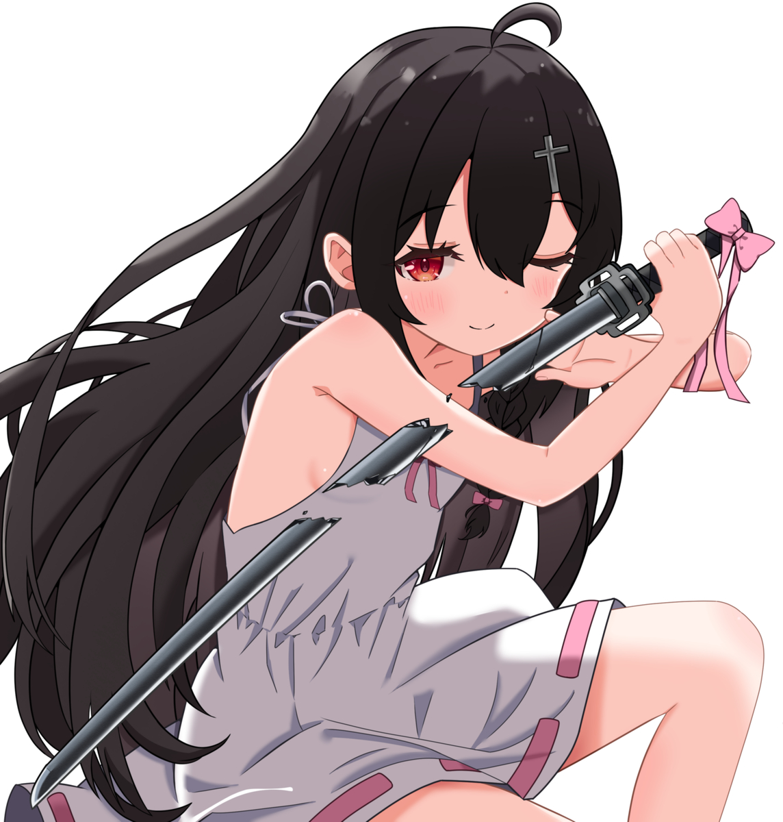 This is a pixiv picture whose title is NEMESISちゃん【skeb】.