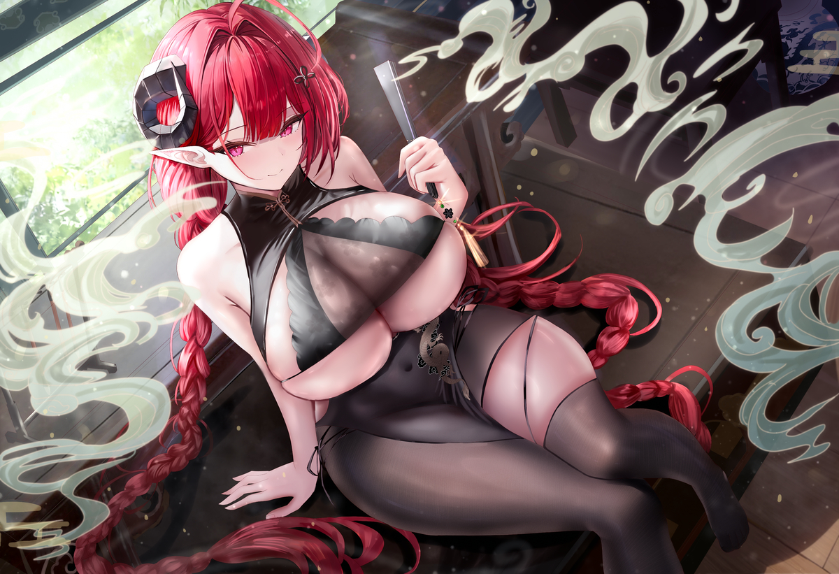 This is a pixiv picture whose title is 深阁舞戏.