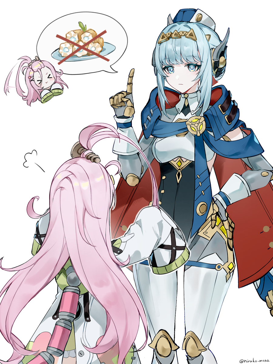This is a pixiv picture whose title is 🍰😠.