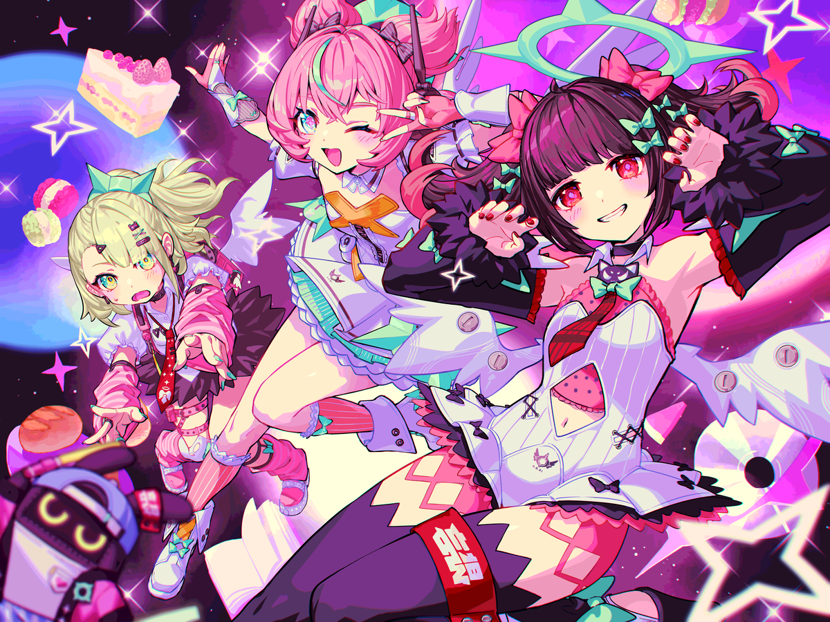 This is a pixiv picture whose title is 【おしごと】妄想エンジェル.