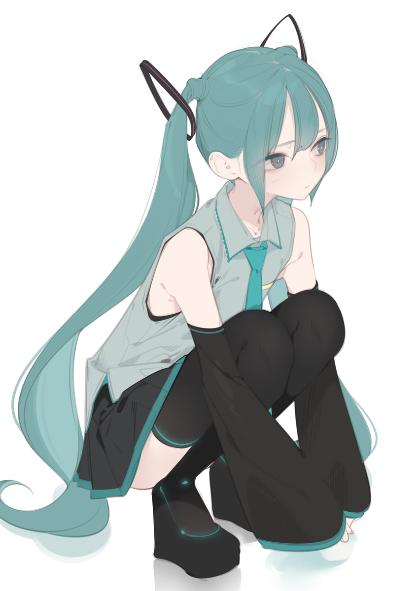 This is a pixiv picture whose title is miku.
