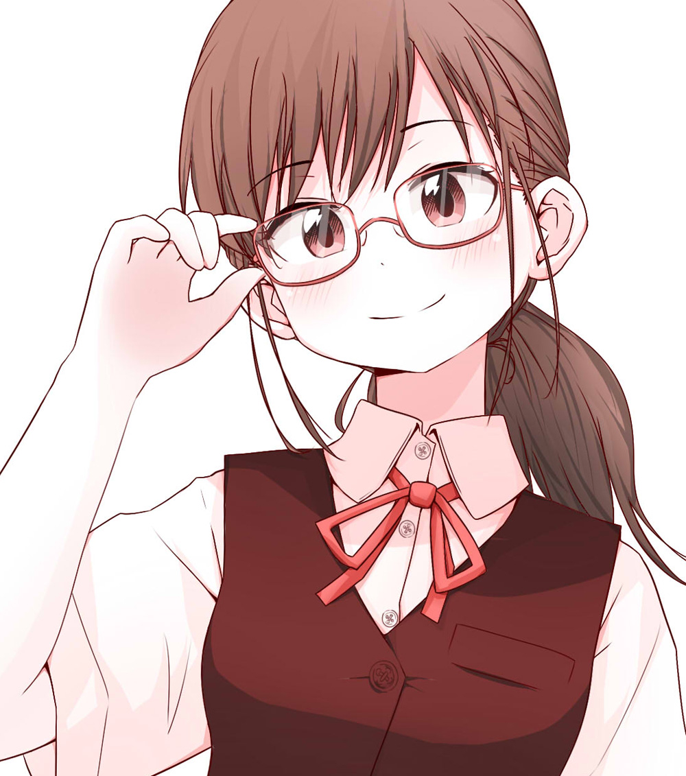 This is a pixiv picture whose title is 眼鏡陰キャ女子.