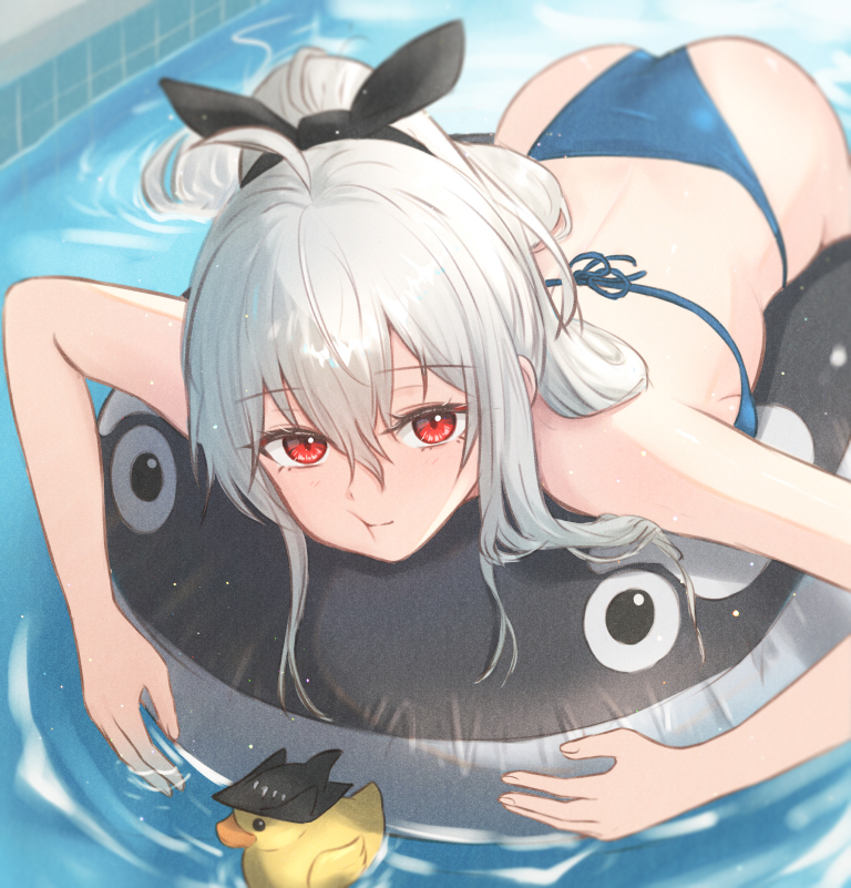 This is a pixiv picture whose title is 斯卡蒂生日快樂(晚了一天).