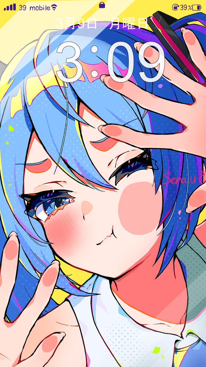 This is a pixiv picture whose title is 今日はミクの日だよ？.