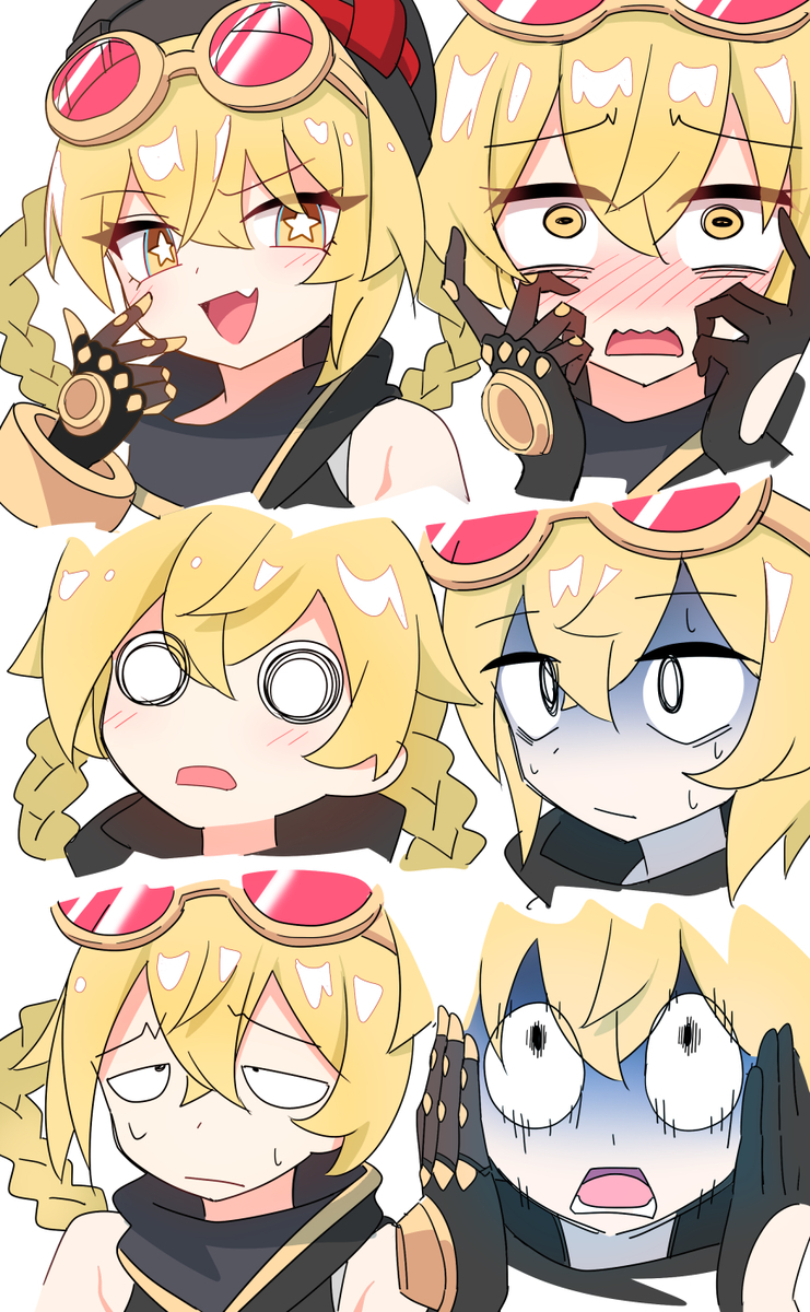 This is a pixiv picture whose title is ヤフォダちゃんは表情豊か！.