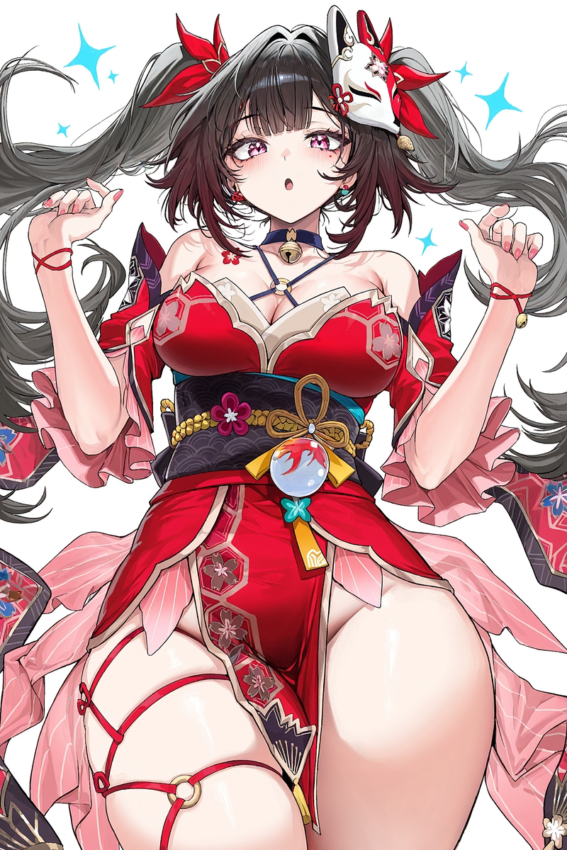 This is a pixiv picture whose title is 花火／Sparkle ❤️.