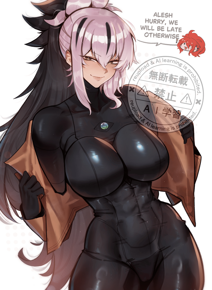 This is a pixiv picture whose title is Kagetora with emma outfit comm.