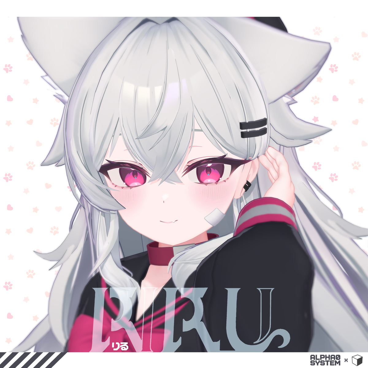 This is a pixiv picture whose title is オリジナル３Dモデル　『りる』.