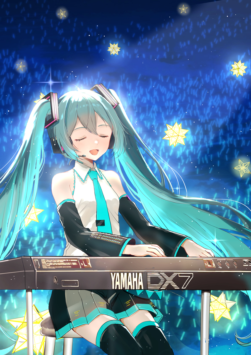 This is a pixiv picture whose title is 原点　ミクの日２０２６.