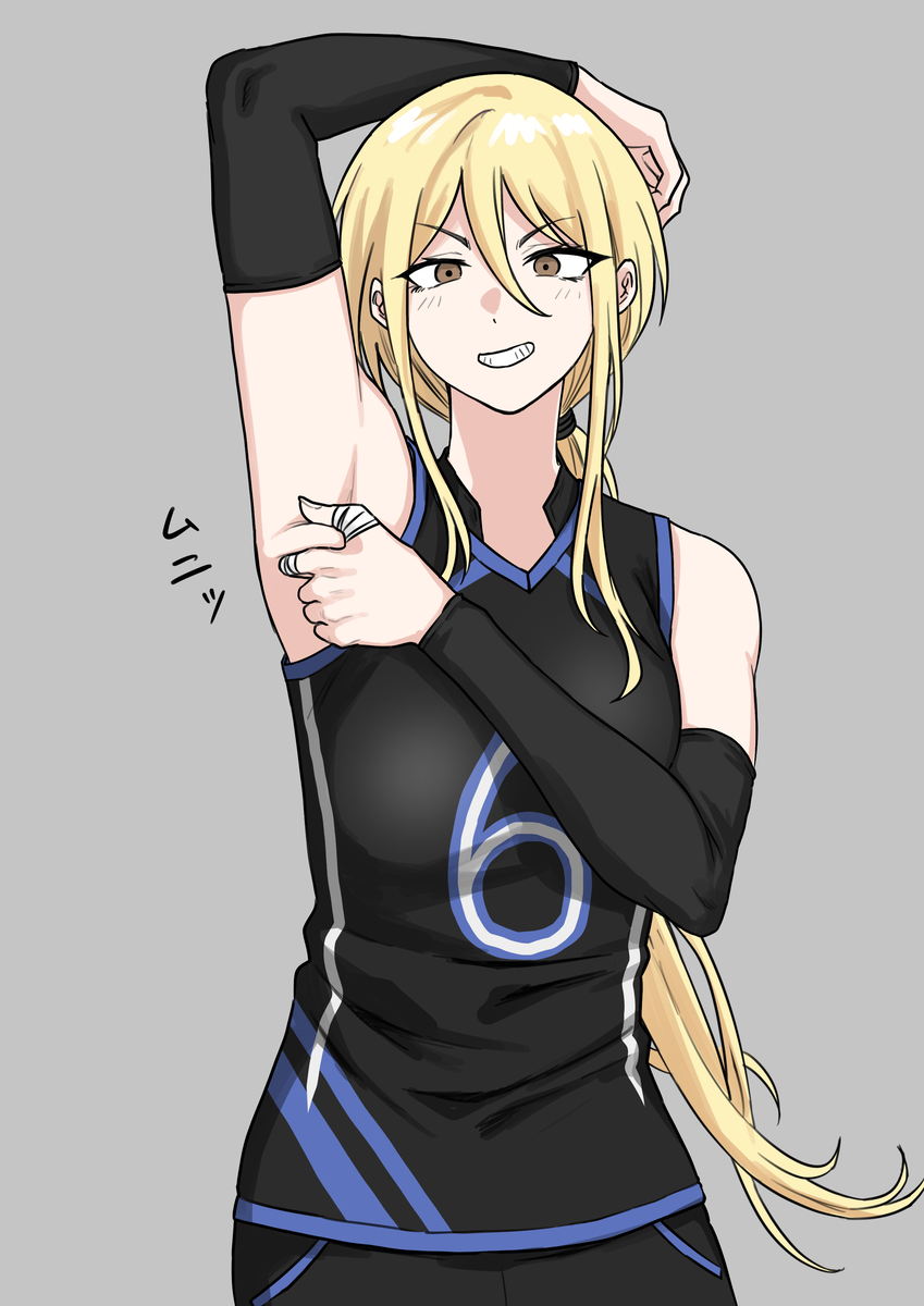 This is a pixiv picture whose title is 腋お肉.