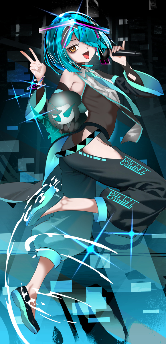 This is a pixiv picture whose title is 初音ミクの日コスチューム徐福ちゃん.