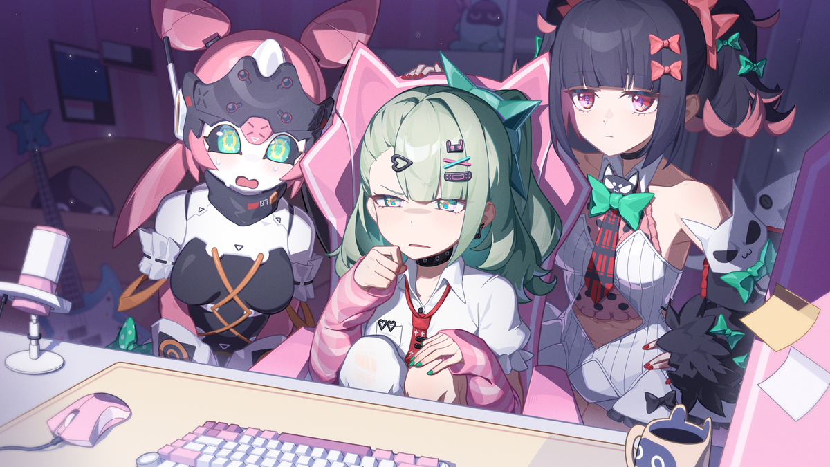 This is a pixiv picture whose title is 妄想天使.