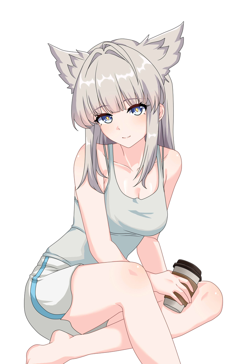 This is a pixiv picture whose title is Perlica 🤍.