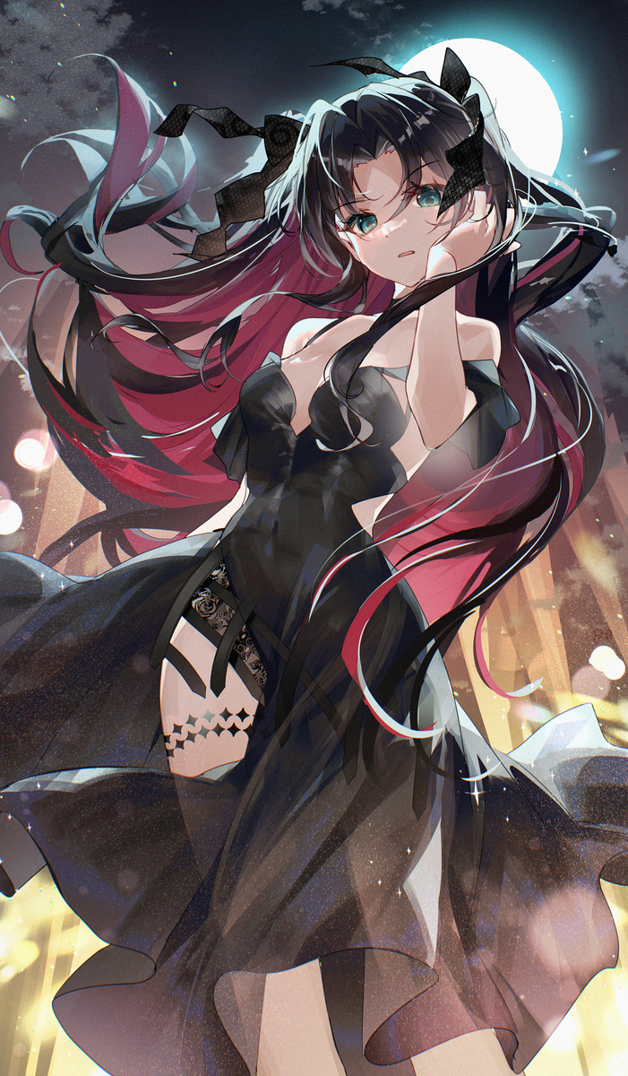 This is a pixiv picture whose title is 遠坂凛.