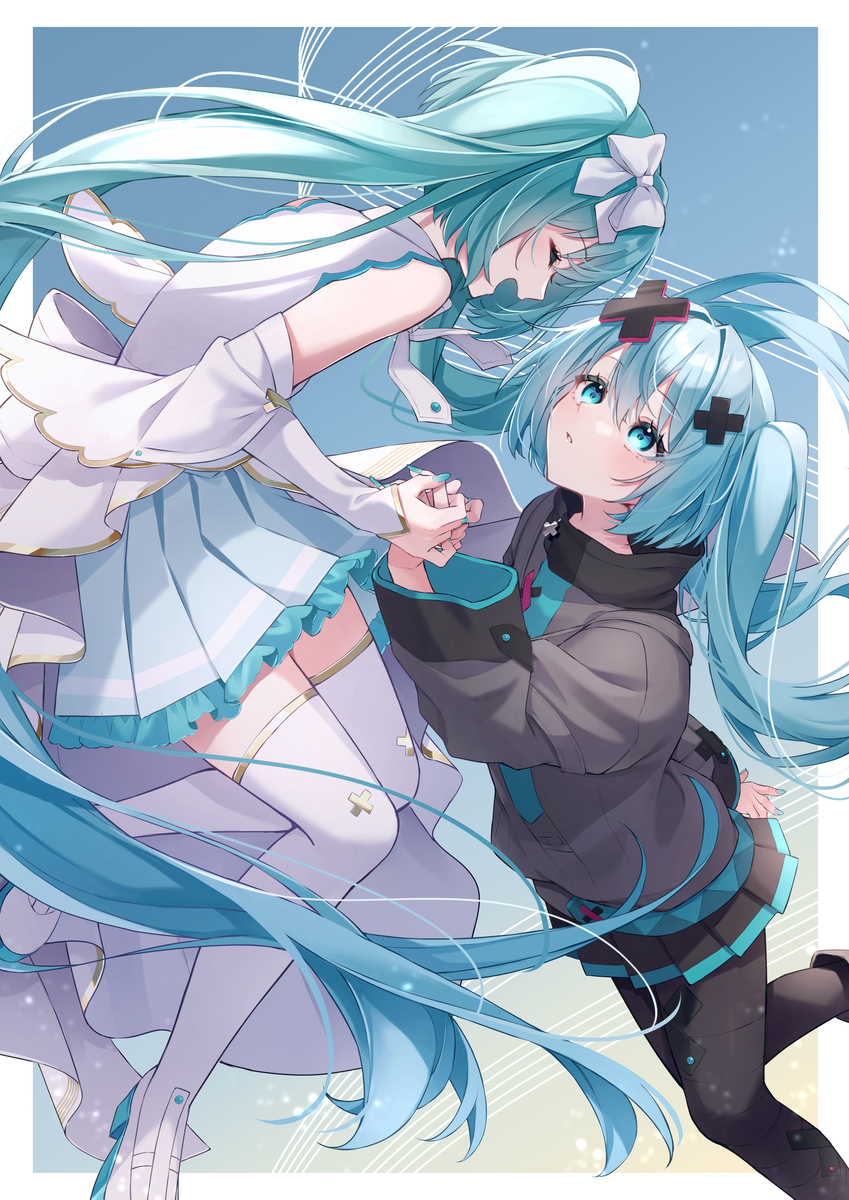 This is a pixiv picture whose title is ミクの日2026.