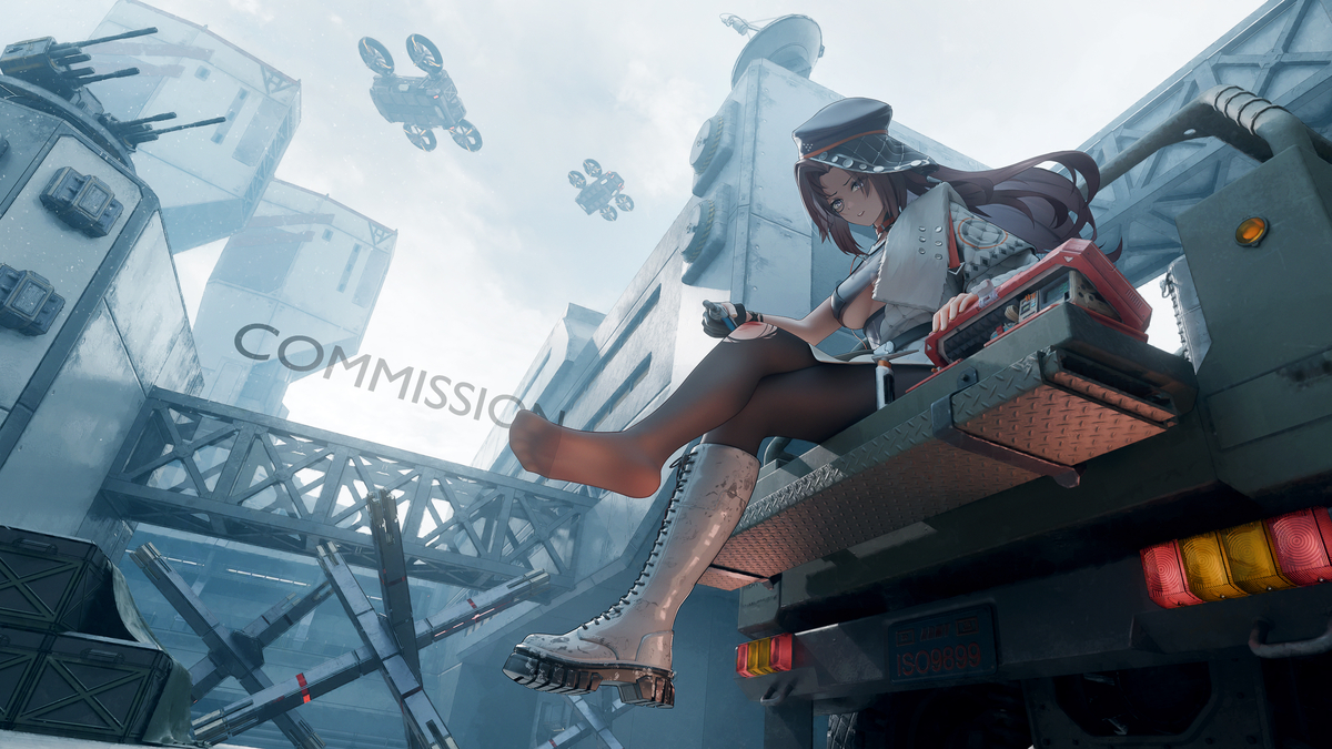 This is a pixiv picture whose title is commission.