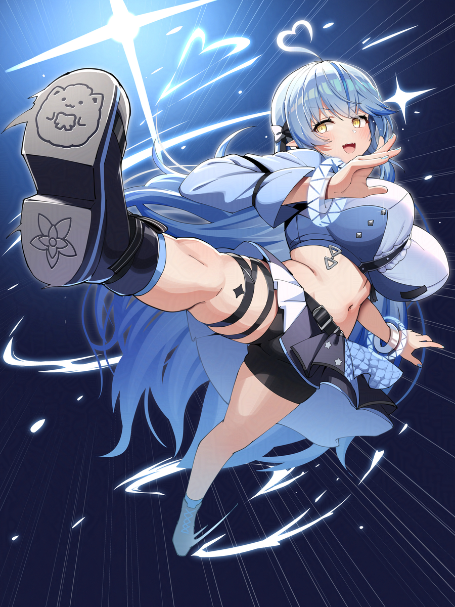 This is a pixiv picture whose title is サバイバー回し蹴り.