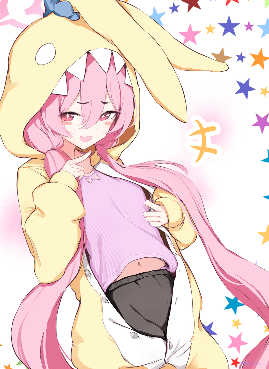 This is a pixiv picture whose title is 着てますよ～ XD.