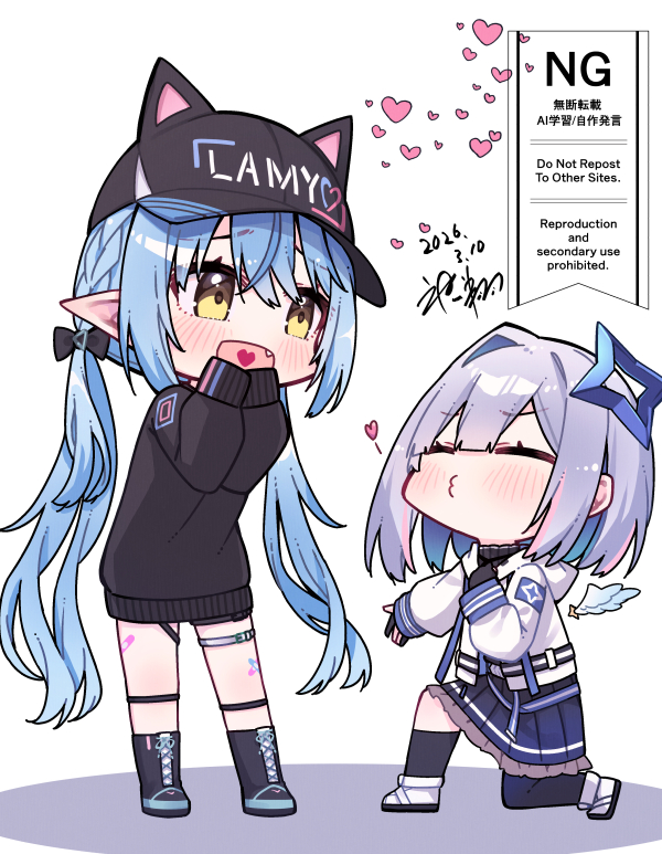 This is a pixiv picture whose title is ラブラミィ.