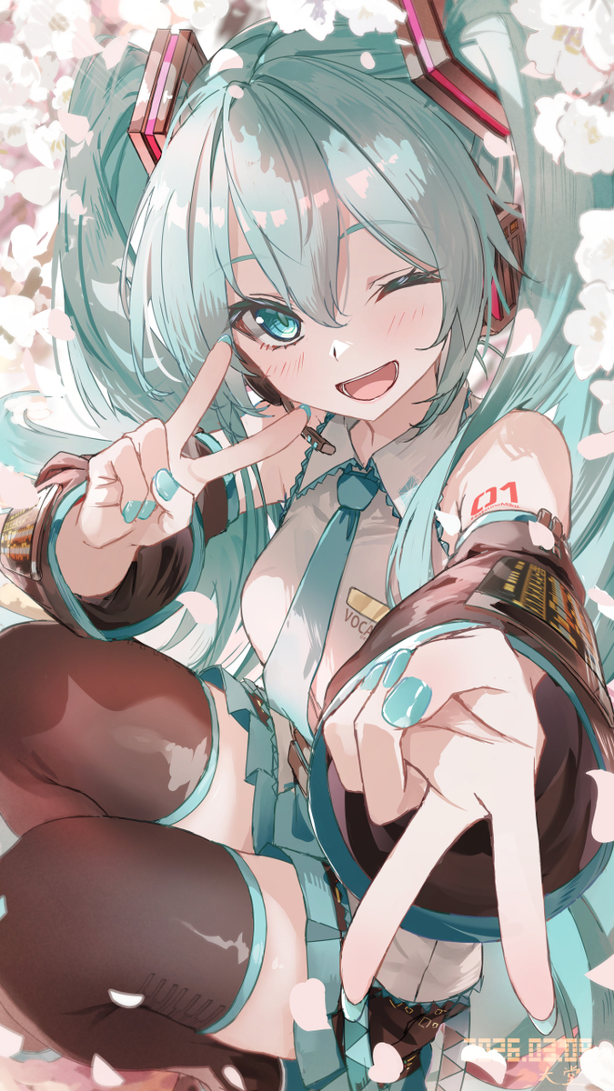 This is a pixiv picture whose title is ミクの日2026！.