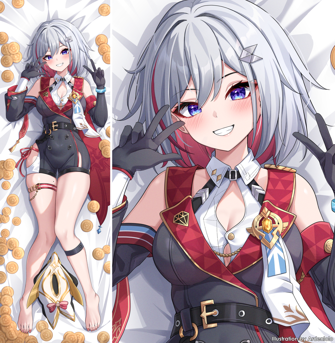 This is a pixiv picture whose title is トパーズ抱き枕.