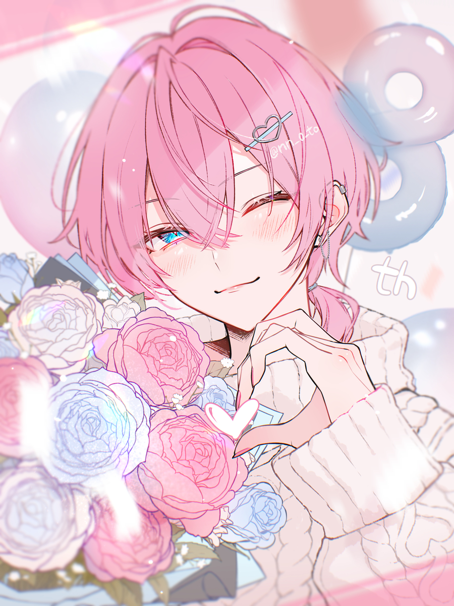 This is a pixiv picture whose title is けちゃさん8周年おめでとうございますFA.