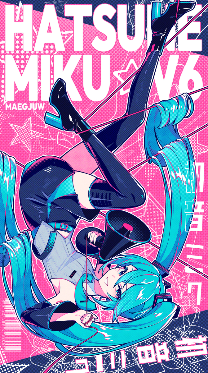 This is a pixiv picture whose title is HATSUNE MIKU V6.