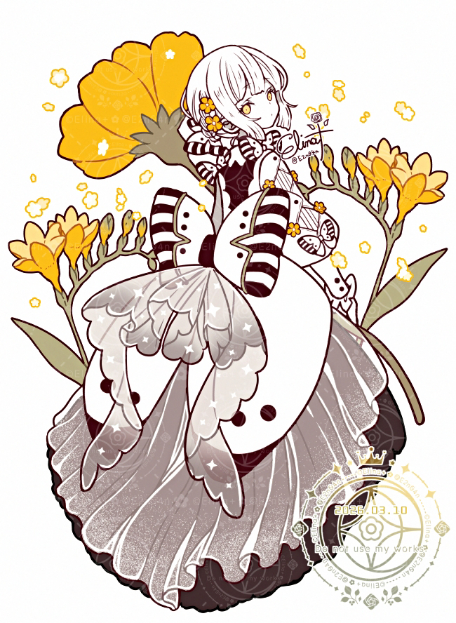 This is a pixiv picture whose title is モンシロチョウ.