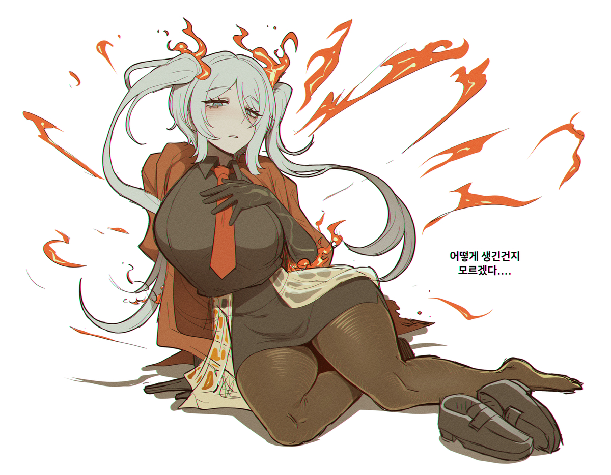 This is a pixiv picture whose title is 홍파우.