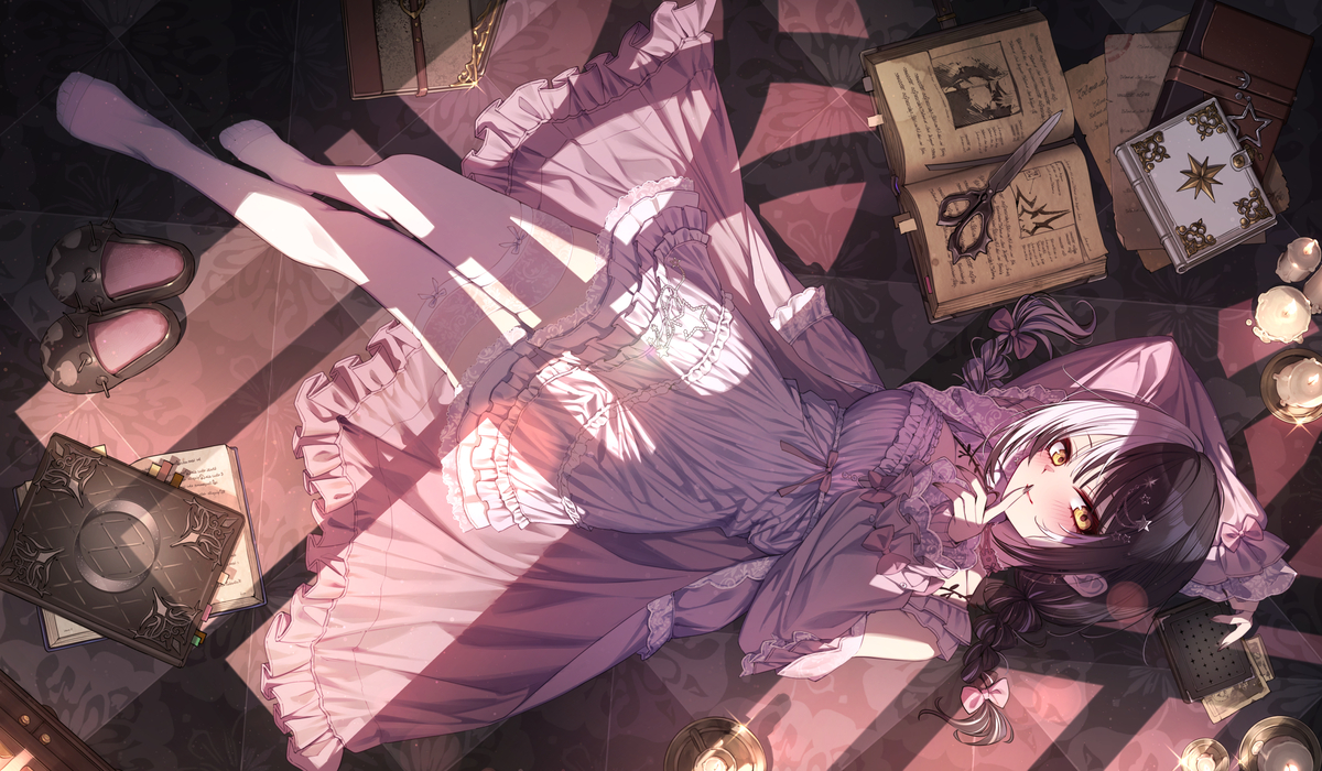 This is a pixiv picture whose title is Shiori's secret.