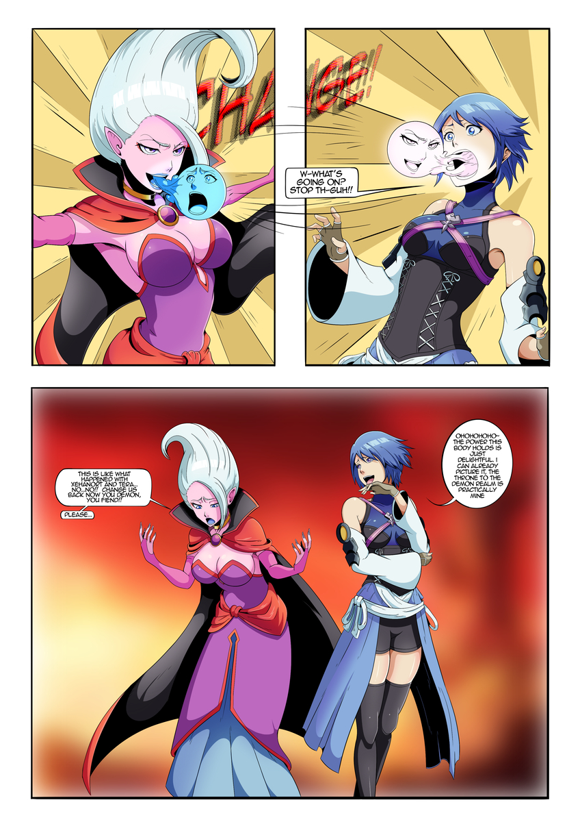 This is a pixiv picture whose title is Aqua and Arinsu Body Swap.