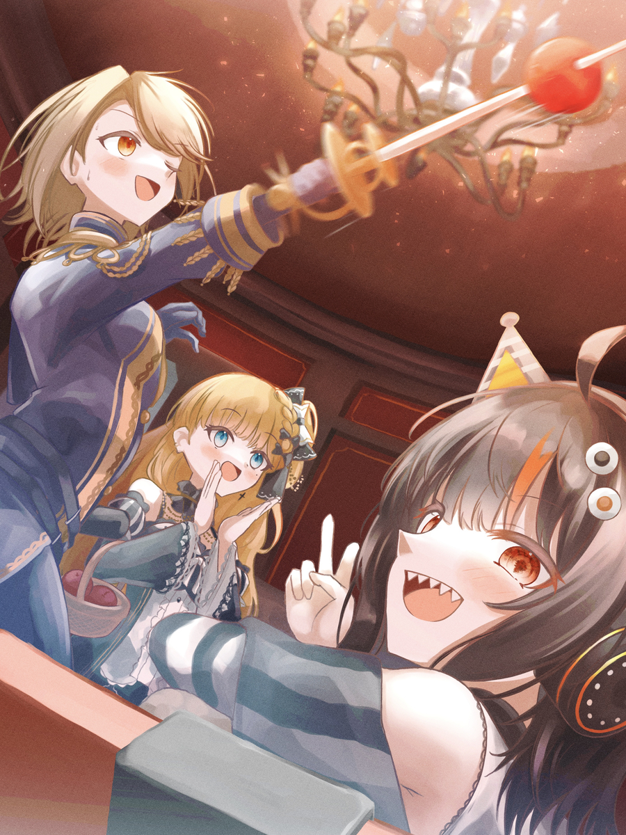 This is a pixiv picture whose title is 配信組.