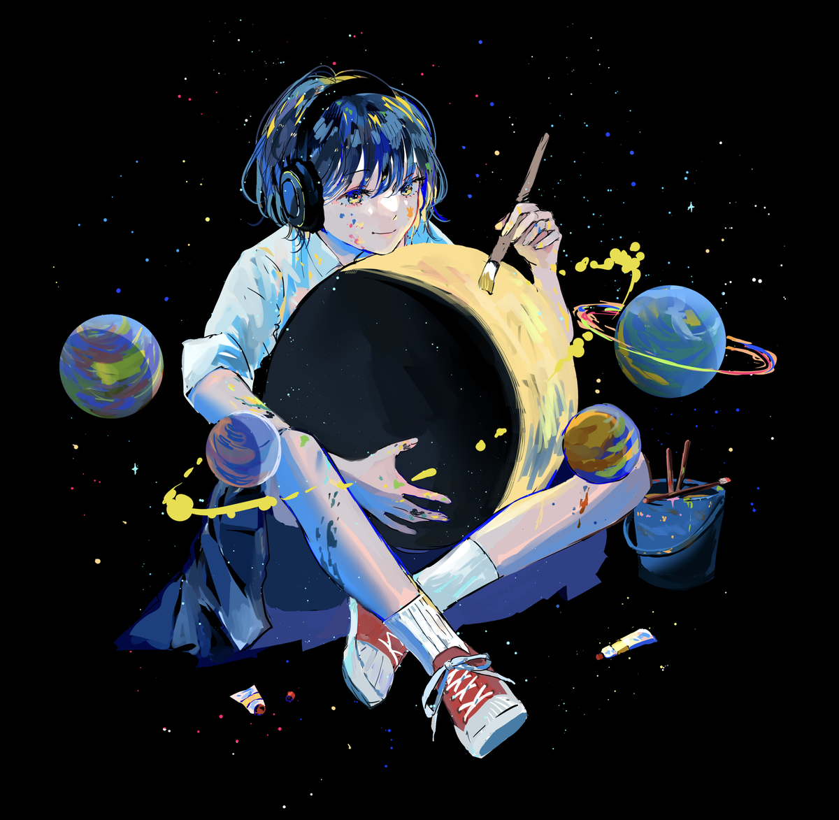 This is a pixiv picture whose title is コスモ・グラフィティ.