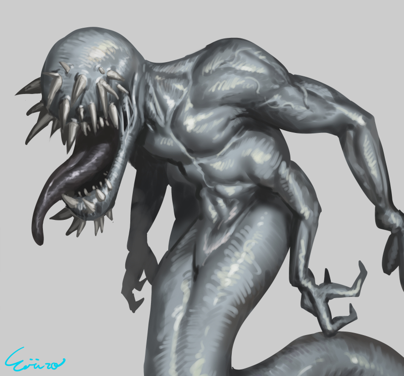 This is a pixiv picture whose title is クリーチャースピードペイント.