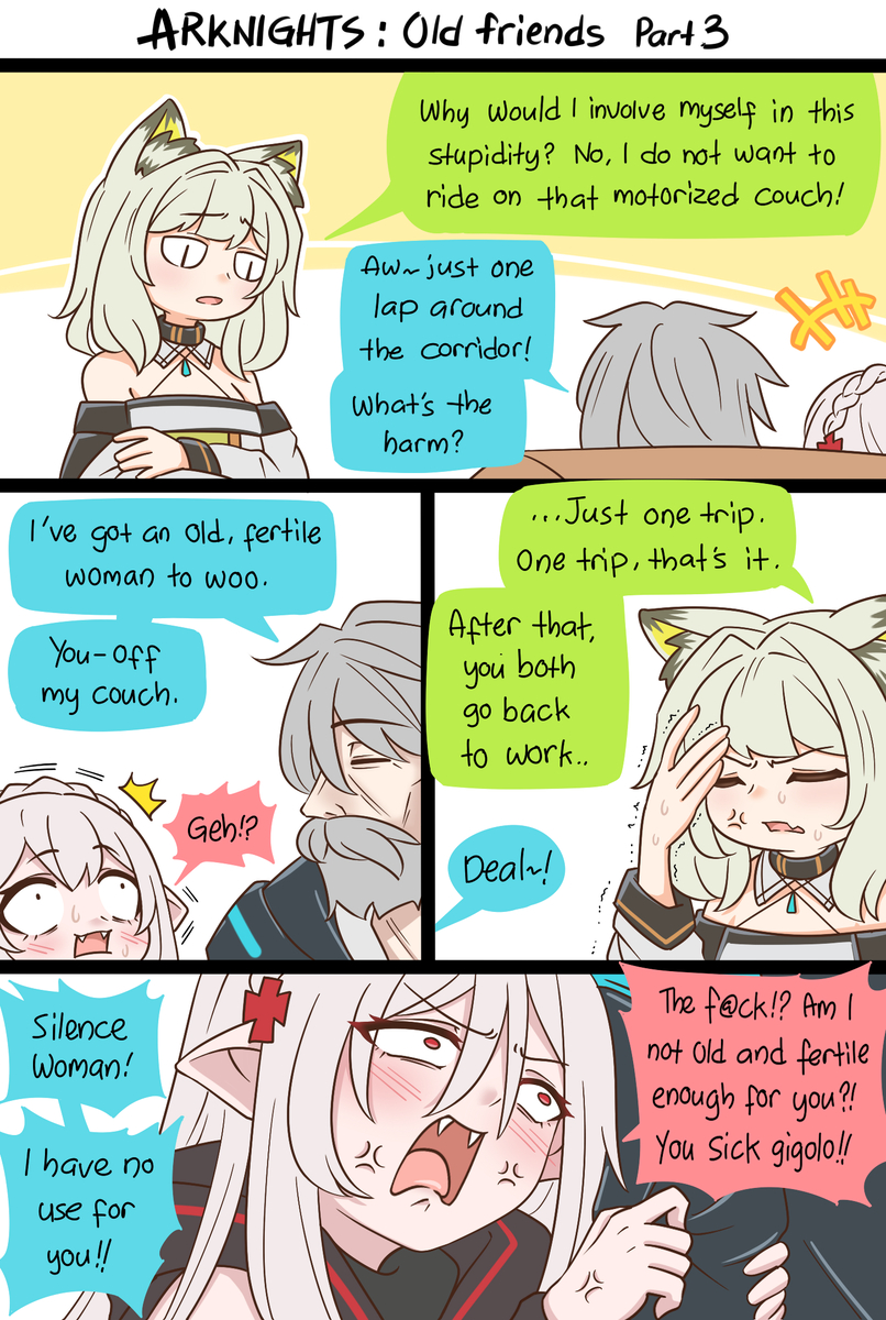 This is a pixiv picture whose title is Old Friends Part 3.