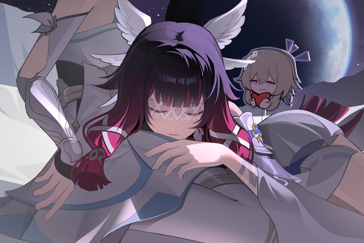 This is a pixiv picture whose title is Columbina.